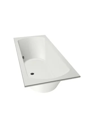Xenz Lagoon Baignoire duo - 180x80x53 - bonde au milieu - acrylique - blanc mat Offre Limitée