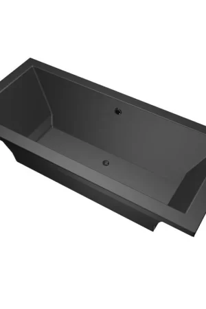 Xenz Society Baignoire duo - 175x80x53 - bonde centrale - acrylique - ebony Livraison Express