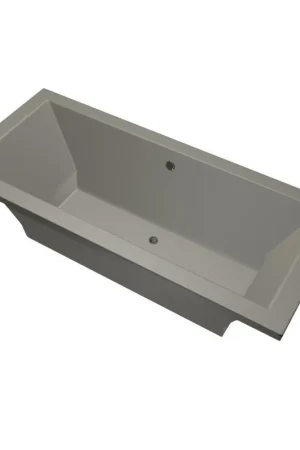 Xenz Society Baignoire duo - 170x75x53 - bonde centrale - acrylique - ciment Nouveauté