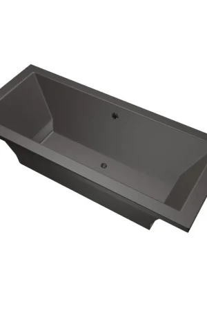 Certifié Xenz Society Baignoire duo - 170x75x53 - bonde centrale - acrylique - anthracite