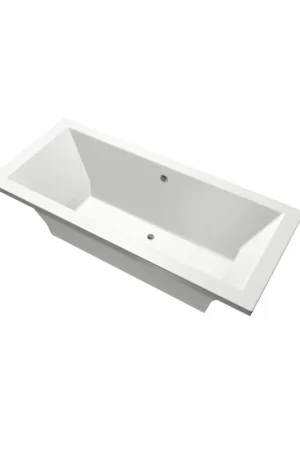 Xenz Society Baignoire duo - 170x75x53 - bonde centrale - acrylique - blanc Dernière Chance