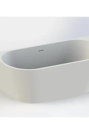 Arcqua Pinto Baignoire demi-îlot - 170x73cm - blanc mat Commander Vite