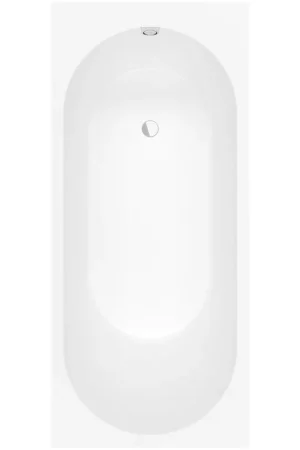 Certifié Villeroy & Boch Oberon 2.0 baignoire rectangulaire 180x80cm - Stone White mat