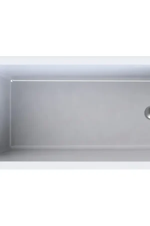 Wisa Berceto Baignoire rectangulaire 140X70cm Blanc Soldes