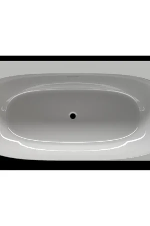Remise Zeza Cheb Baignoire semi-îlot angle droite 170x80cm acrylique avec pieds et siphon Blanc brillant