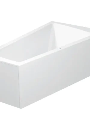 Duravit Paiova baignoire acrylique biseautée 170x100x46cm droite avec tablier moulé et châssis blanc Expédition Rapide