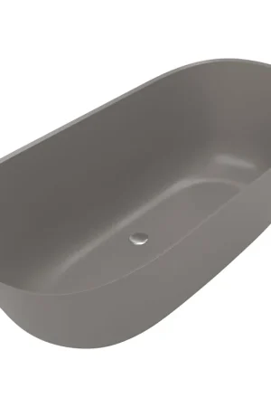 Top Vente Villeroy & Boch Theano baignoire îlot duo - 175x80cm - Acrylique quaryl - ovale - gris mat