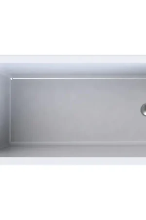 Wisa Berceto Baignoire rectangulaire 120x70cm Blanc Solde