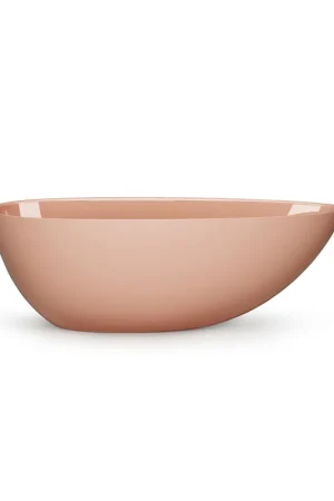 Vente Flash Zeza Element Baignoire autoportante - 170x80x55cm - solid surface - brillant pêche (orange/rose)