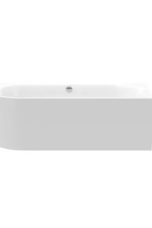 Commander Vite Plieger Kansas Baignoire d‘angle - 155x80x60cm - angle droit - avec arrivée d‘eau - avec garniture de vidage et de trop-plein - avec pieds - acrylique - blanc