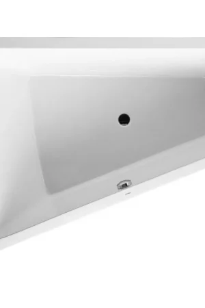 Duravit Paiova baignoire acrylique biseautée gauche 180x140x46cm blanc Quantité Limitée