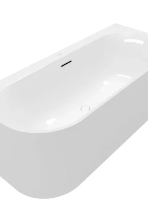 Villeroy & Boch Loop & friends baignoire îlot - 180x80cm - angle droit - Acrylique Blanc Alpin brillant Nouvelle Collection