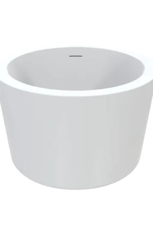 Best Design Zen baignoire autoportante - 104x104x67.5cm - ronde - acrylique - blanc brillant Prix Cassé
