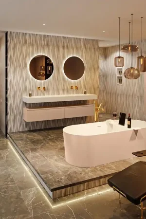 Acheter En Ligne MONDIAZ HOLM Baignoire autoportante - 180x85cm - couleur Plata / Talc