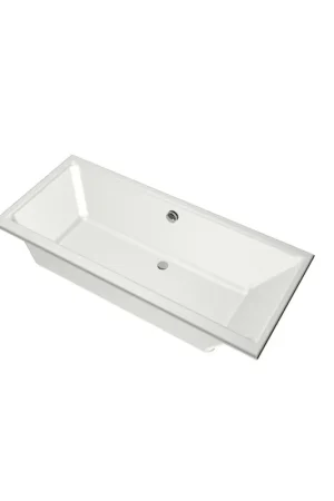 Vente Directe Xenz Kristal Baignoire - 170x75x48 - bonde Centrale - acrylique - blanc mat
