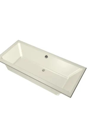 Xenz Kristal Baignoire - 180x80x48 - bonde Centrale - acrylique - pergamon Meilleur Choix