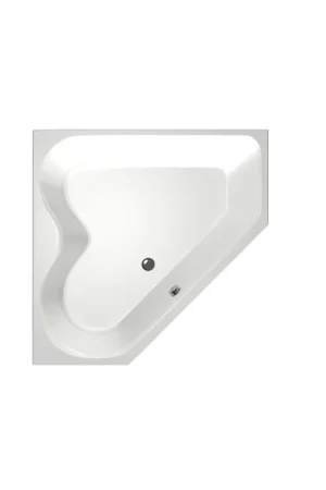 Xenz Cyprus Baignoire d‘angle - 145x145x53 - bonde Centrale - acrylique - blanc Offre Limitée
