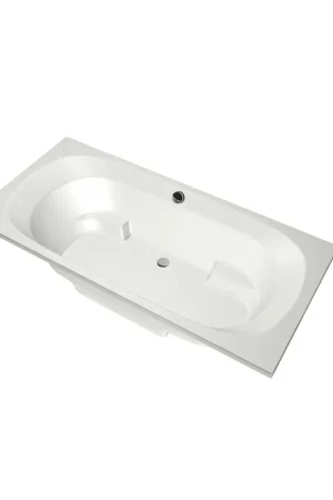 Achat Immédiat Xenz Kanaga Baignoire duo - 190x90x53 - bonde centrale - acrylique - blanc mat