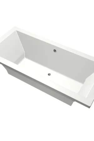 Xenz Society Baignoire duo - 175x80x53 - bonde centrale - acrylique - blanc mat Acheter Direct