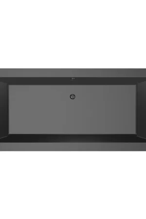 Xenz Society Baignoire duo - 180x80x53 - bonde centrale - acrylique - ebony Prix Réduit
