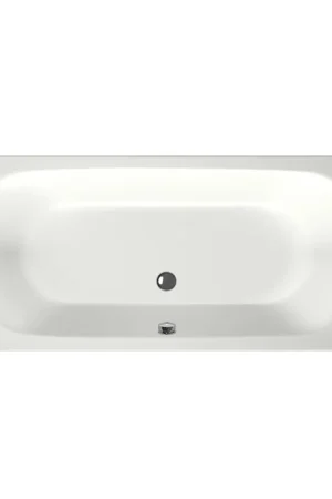 Xenz Cuba Baignoire duo - 180x80x51 - bonde centrale - acrylique - blanc mat Bon Plan