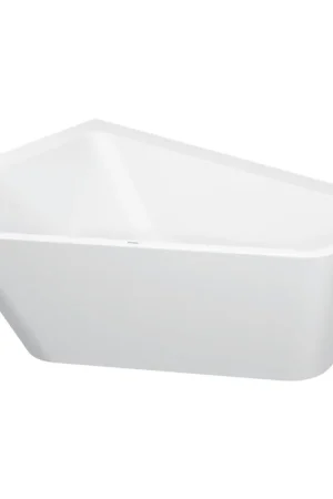 Duravit Paiova baignoire 177x46x130cm trop-plein agencement d‘angle gauche acrylique blanc Petit Prix