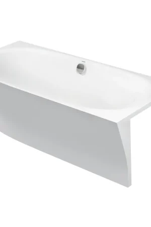 Duravit Cape Cod baignoire d‘angle droite 190x90x64cm avec panneau moulé Durasolid A blanc Super Prix