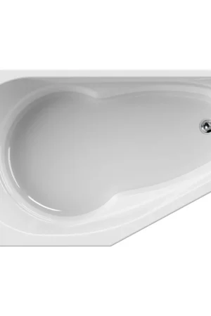 Vente Flash Wisa Tirano Baignoire offset 160x90cm gauche blanc