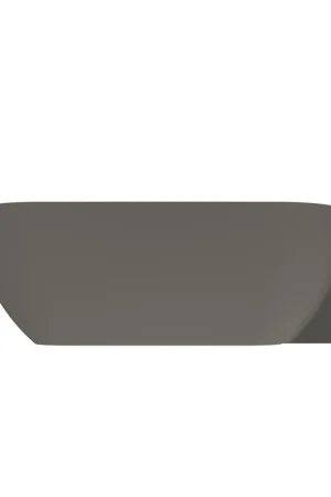 Usine Directe Arcqua Havana Baignoire îlot demi-encastrée - 170x80cm - droite - quartz gris mat