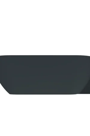 Arcqua Havana Baignoire semi-autoportante - 170x80cm - droite - anthracite mat Acheter Direct
