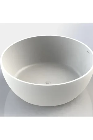Arcqua Cusco Baignoire îlot ronde 153cm brillant blanc Nouvelle Collection