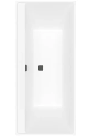 Villeroy & Boch COLLARO Baignoire 180x80x47cm noir mat stone white Jusqu'à Épuisement Des Stocks