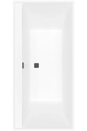 Villeroy & Boch Collaro baignoire double encastrée en matière synthétique acrylique rectangulaire 190x90x47cm - noir mat/stone white UBA199COR2NVRW Prix Choc