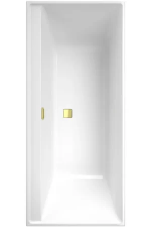 Retour Gratuit Villeroy & Boch Collaro baignoire rectangulaire 170x75cm - avec vidage de baignoire gold white