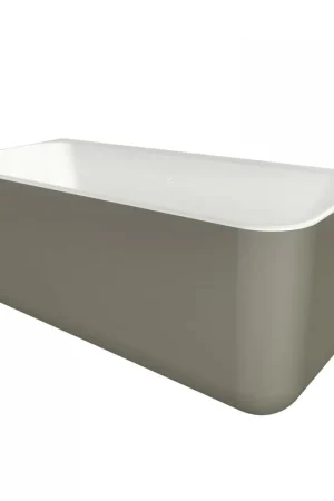 Commande En Gros Xenz guido baignoire en solid surface 160x71x62 bicolore blanc gris
