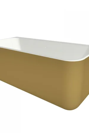 Commande En Gros Xenz guido baignoire en solid surface 160x71x62 bicolore blanc or