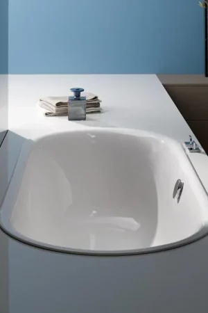 Bette Lux Oval baignoire d‘angle encastrable acier émaillé à paroi épaisse ovale 170x75x45cm sans pieds blanc Vente Directe