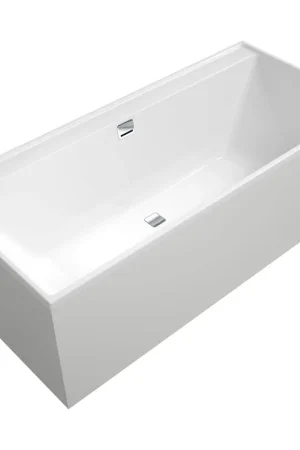 Villeroy & Boch COLLARO Baignoire sans tablier 180x80cm avec bonde Chrome/Blanc Offre Spéciale