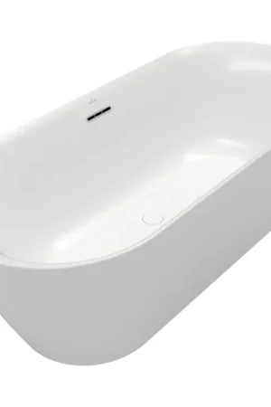 Villeroy & Boch Loop & Friends Baignoire îlot - 180x80cm - sans joints - Stone White Super Prix