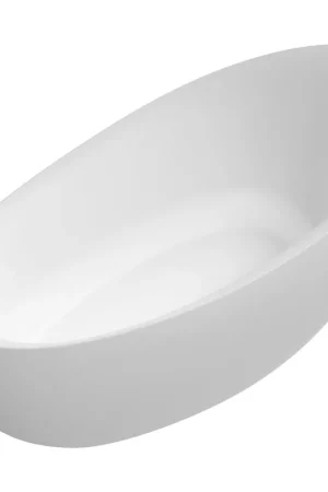 Quantité Limitée Villeroy & Boch Aveo new generation baignoire en matière synthétique Quaryl ovale 190x95x44.3cm - incl. vidage et trop-plein prémontés blanc mat