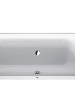 Duravit HappyD 2 baignoire encastrable synthétique acrylique rectangulaire avec soutien dorsal à droite 170x75x46cm sans pieds blanc Offre Limitée