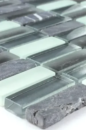 Verre Marbre Pierre Naturelle Mosaïque Carrelage Elenor Gris Meilleure Vente