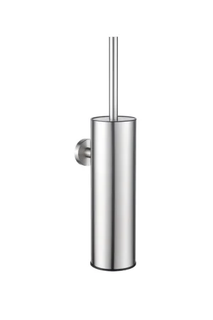 Meilleur Prix Fortifura Calvi porte-brosse de toilette - modèle fermé - mural - rond - Inox brossé