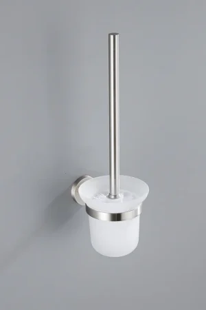 Expédié Aujourd'hui Fortifura Calvi porte-brosse WC - rond - Inox brossé PVD