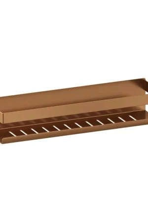 Acheter Direct Brauer Etagère de douche - 40x10cm - Cuivre brossé