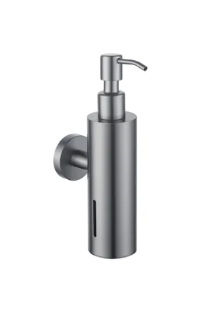 Certifié Fortifura Calvi distributeur de savon - mural - rond - gunmetal