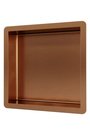 Brauer Copper Edition Niche de salle de bains 30x30x7.5cm avec bord cuivre brossé Pas Cher