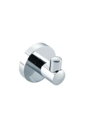 Vente Directe Fortifura Calvi Patère - simple - ronde - avec rosace - chrome