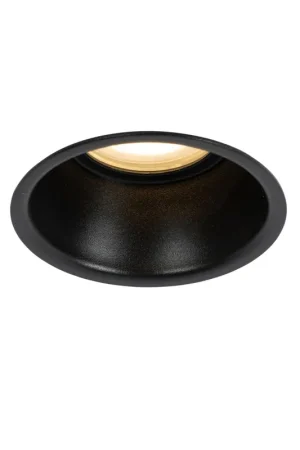 Super Prix QAZQA Dept Spot encastré - 8.8x8.8x9.2cm - dimmable - IP44 - noir mat