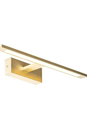 Dernière Chance QAZQA Jerre applique murale - 41,5x13,5x5,5cm - LED incluse - IP44 - laiton (or)